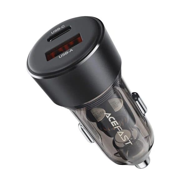 Автомобільний зарядний пристрій Acefast B12 60W dual-port (USB-A+USB-C)