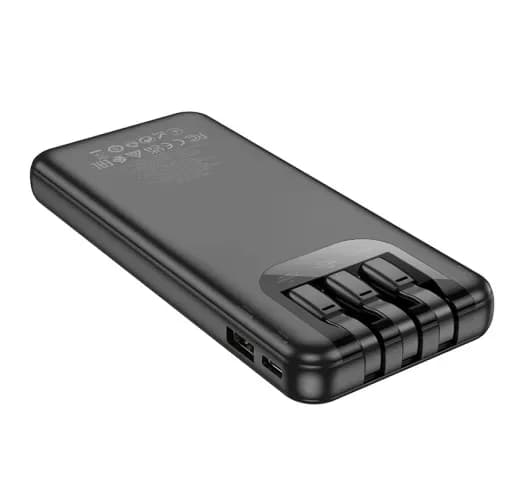 Power Bank HOCO J114 with cables and digital display 10000mAh — фото 4