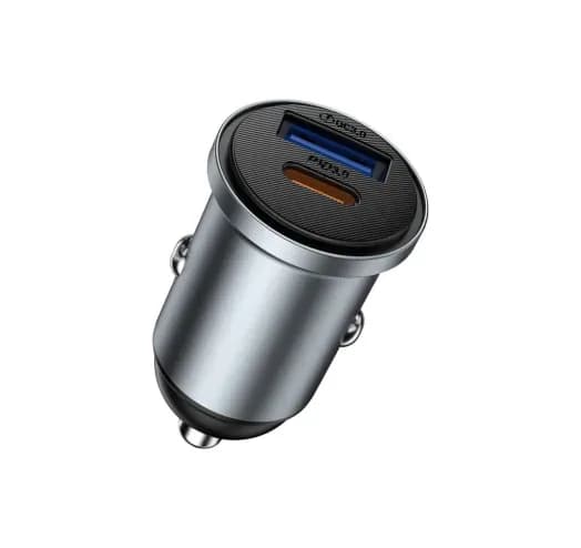 Автомобільний зарядний пристрій WIWU 35W Nano Lite USB-A + USB-C Fast Car Charger Wi-CC030 — фото 3
