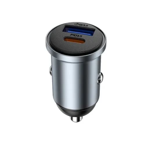 Автомобільний зарядний пристрій WIWU 35W Nano Lite USB-A + USB-C Fast Car Charger Wi-CC030 — фото 1