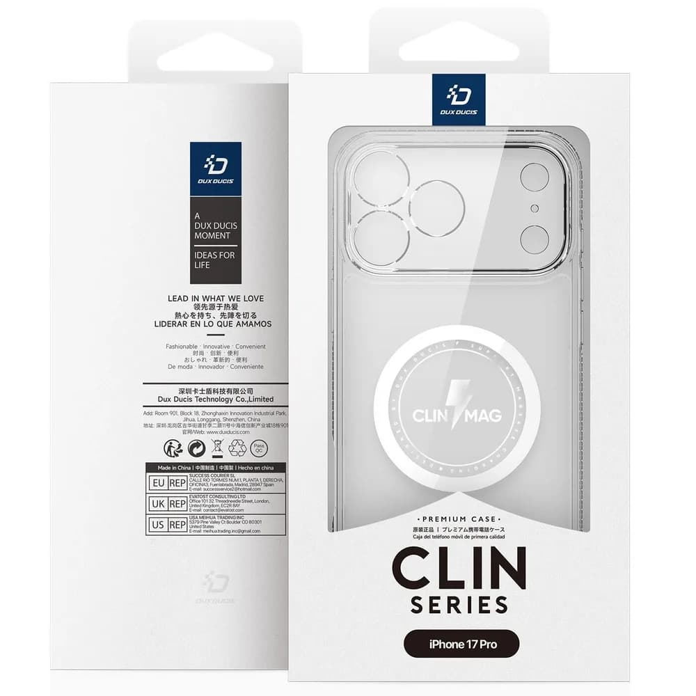 Чохол Dux Ducis для iPhone 17 Pro Clin Mag Series