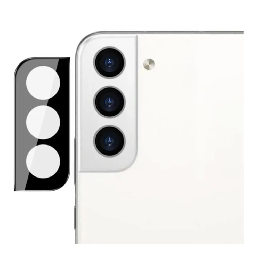 Захисне скло на камеру Full Block для Samsung Galaxy S21+ техпак — фото 1