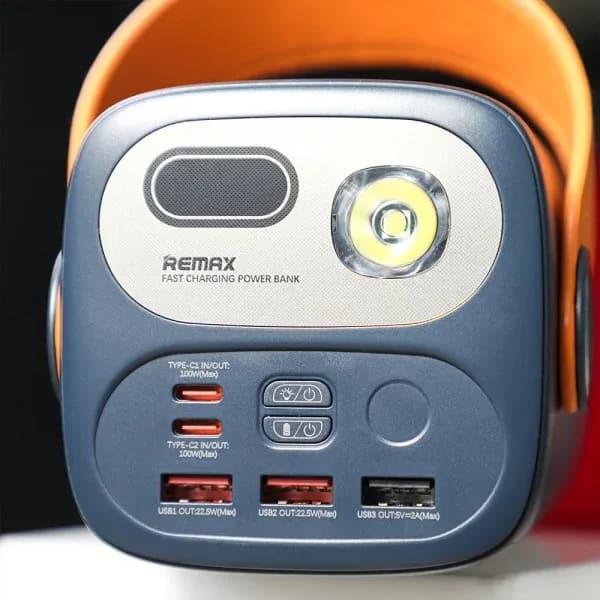 Power Bank Remax RPP-100 100W+22.5W PD+QC with Light 60000mAh Gutitan Series — фото 3