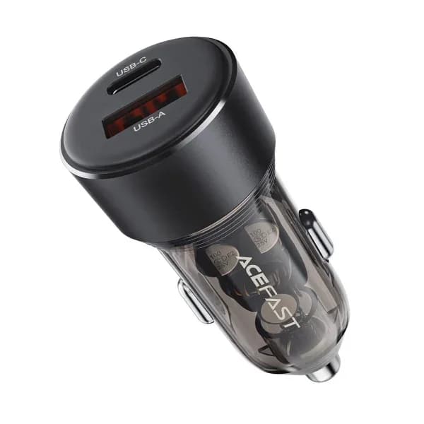 Автомобільний зарядний пристрій Acefast B12 60W dual-port (USB-A+USB-C) — фото 1