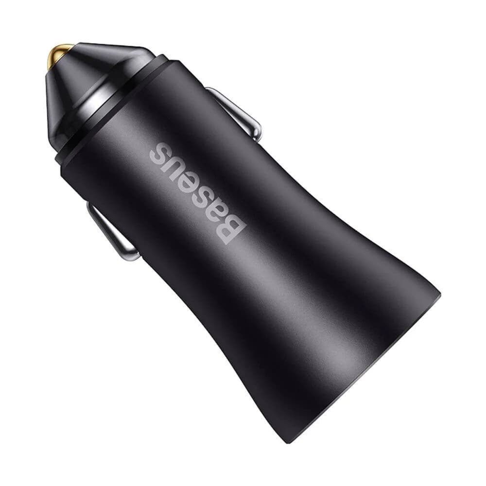 Автомобільний зарядний пристрій Baseus Golden Contactor Max Dual Fast Charger Car Charger U+C 60W — фото 1