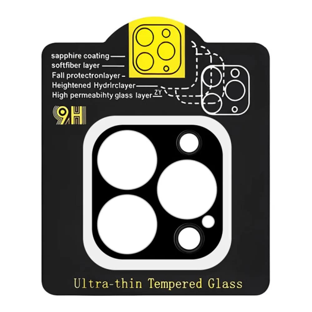 Захисне скло на камеру Full Block для iPhone 12 Pro Max техпак