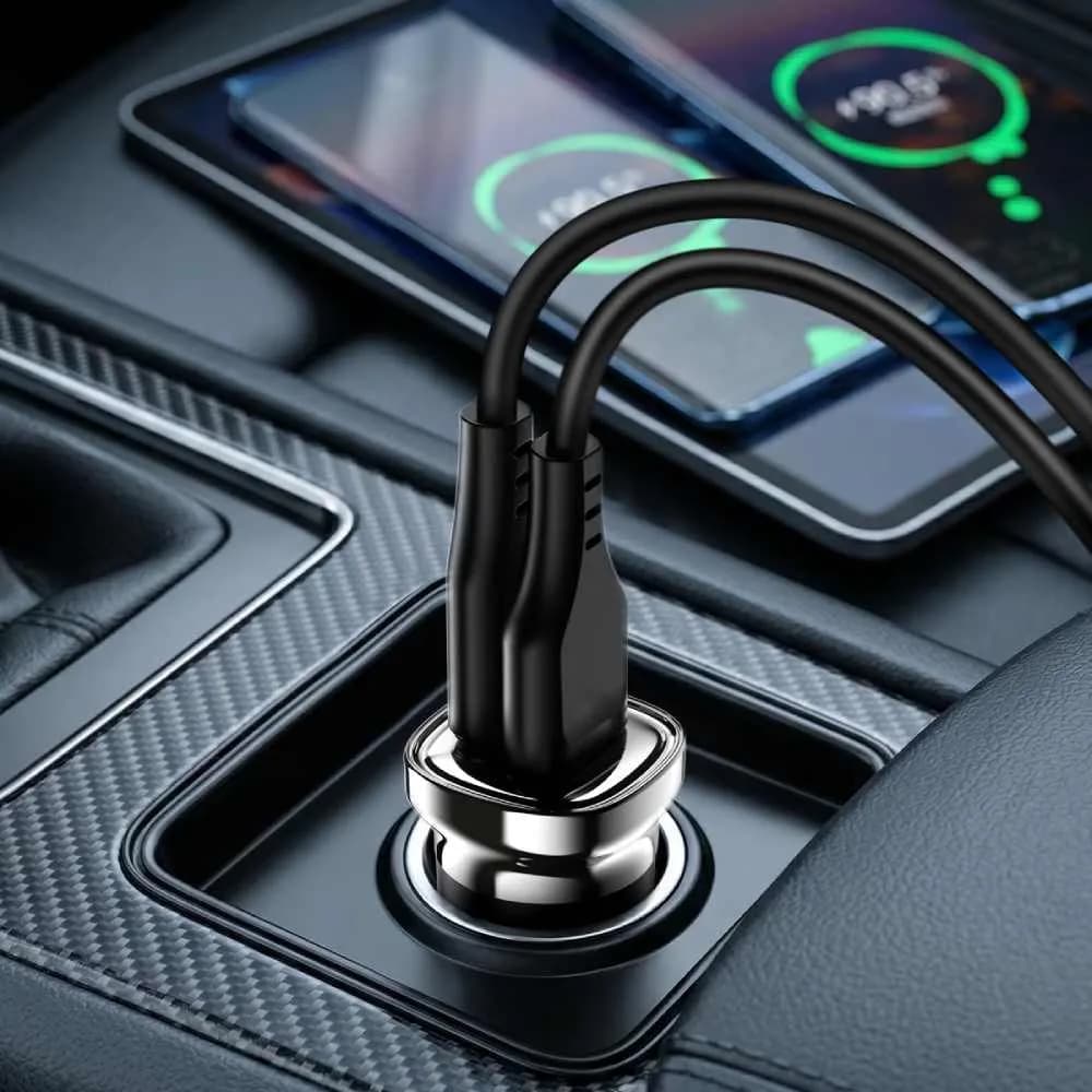 Автомобільний зарядний пристрій Acefast B19 PD30W dual-port (USB-C+USB-A) — фото 3