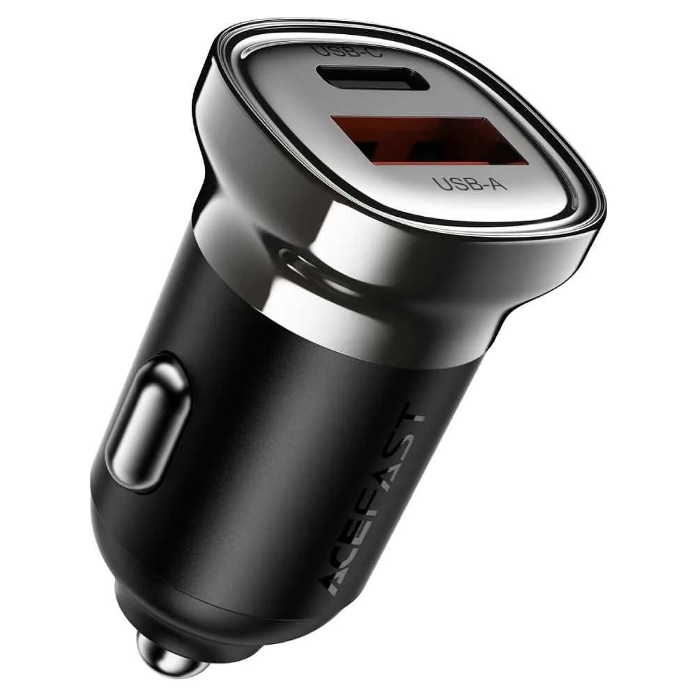 Автомобільний зарядний пристрій Acefast B19 PD30W dual-port (USB-C+USB-A) — фото 1