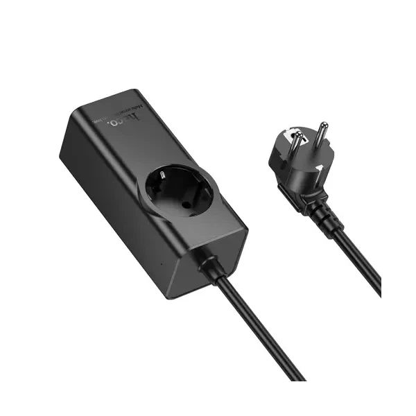 Мережевий подовжувач Hoco NS9 Wisdom 1 розетка + 3×USB-C + USB PD 67W 2m
