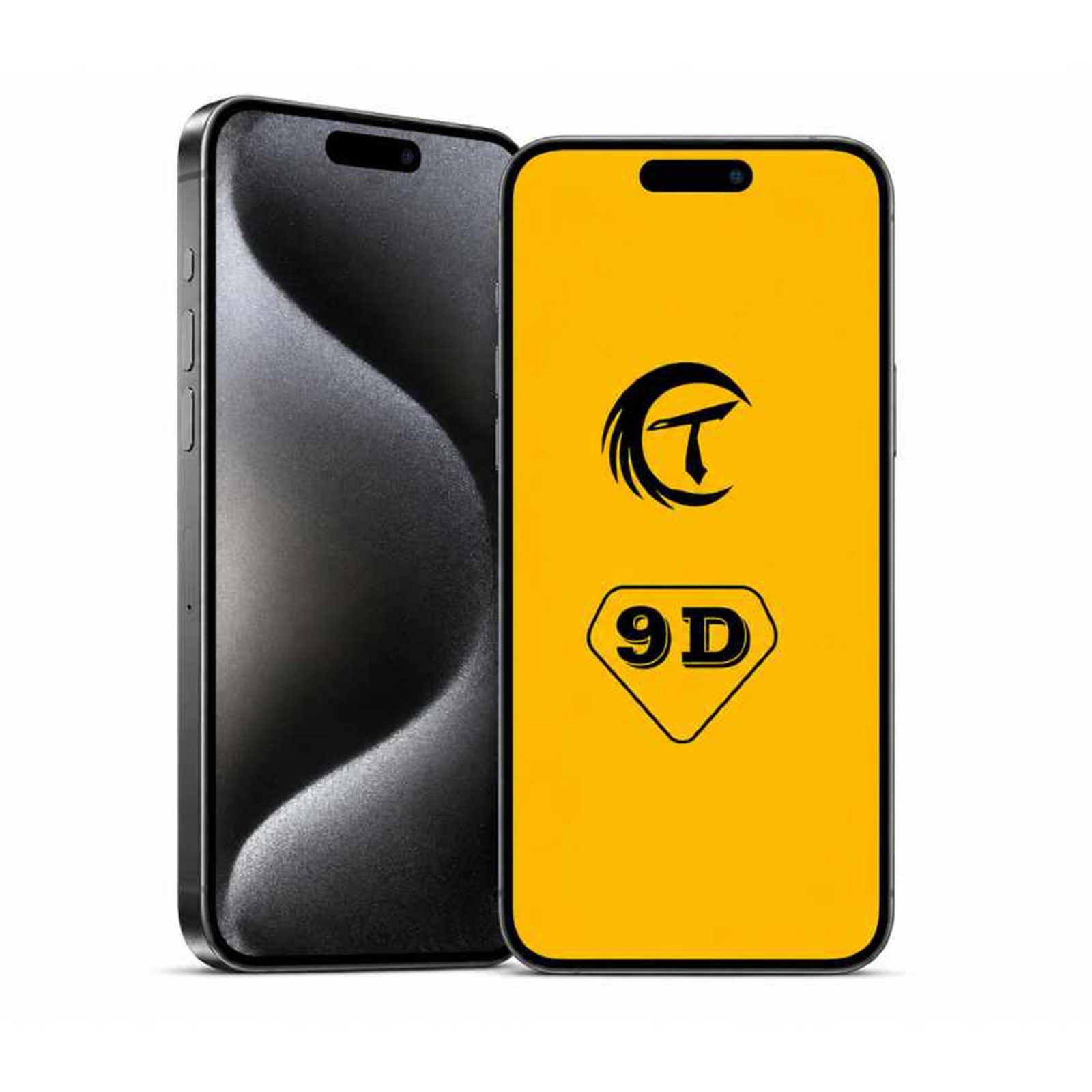 Захисне скло 9D для iPhone 16 Plus/15 Plus/14 Pro Max техпак (Black)