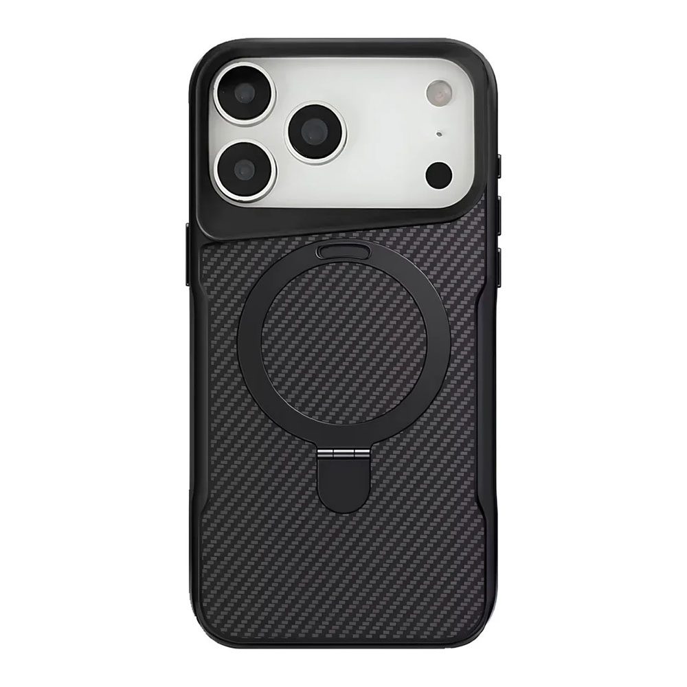 Чохол Metal Buttons with MagSafe Carbon Ring для iPhone 17 Pro