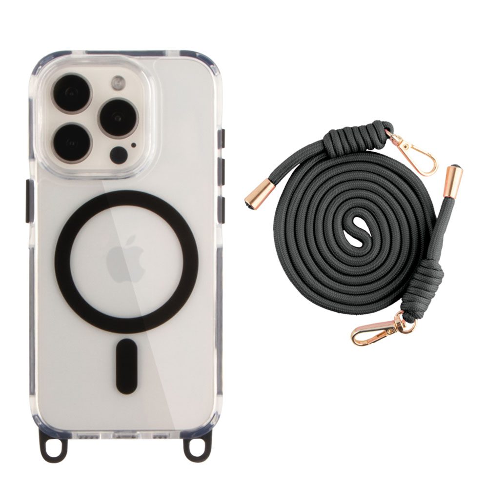 Чохол TPU+PC LanyardCase with MagSafe для iPhone 14 Pro