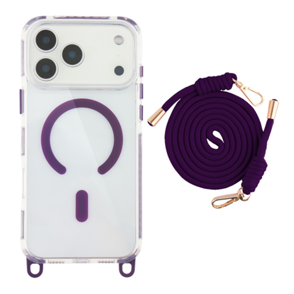 Чохол TPU+PC LanyardCase with MagSafe для iPhone 17 Pro Max