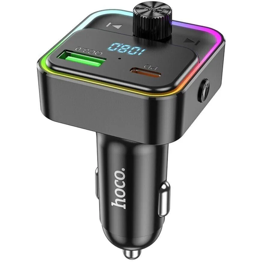 Автомобільний зарядний пристрій з FM-модулятором HOCO E81 Fantasy PD30W+QC3.0 — фото 2