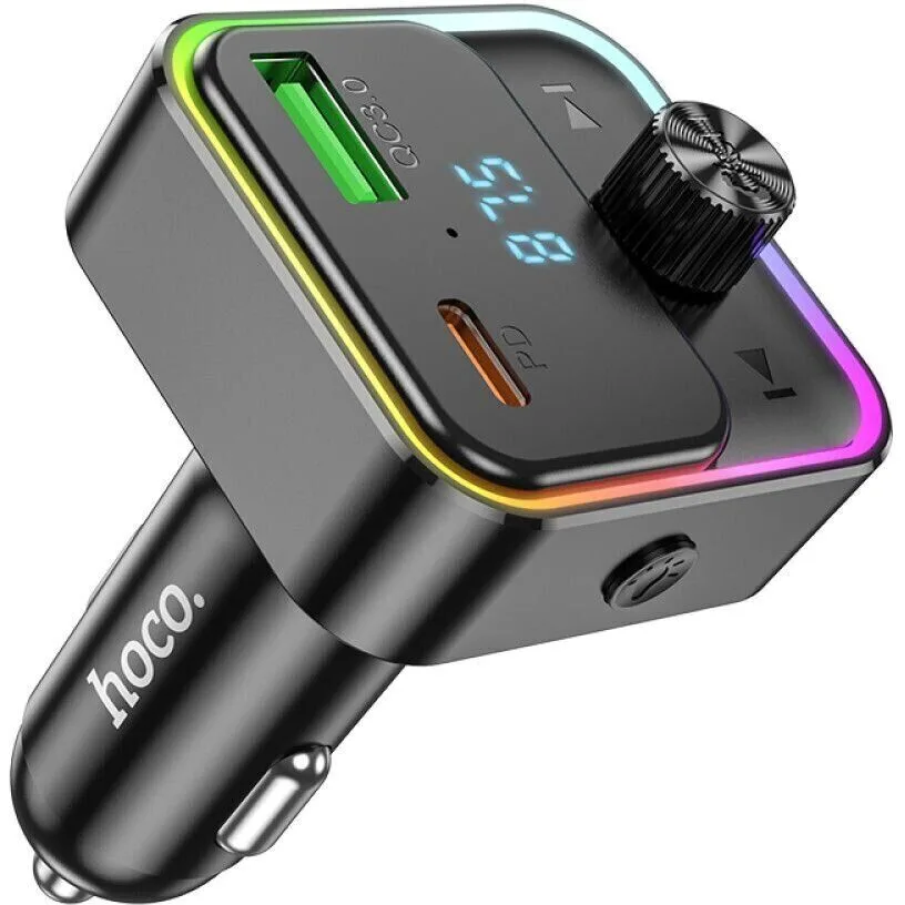 Автомобільний зарядний пристрій з FM-модулятором HOCO E81 Fantasy PD30W+QC3.0