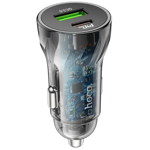 Автомобільний зарядний пристрій HOCO Z47A Discovery Edition dual port PD30W+QC3.0 — фото 1