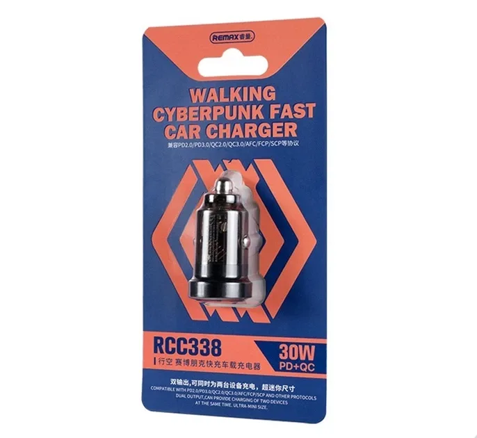 Автомобільний зарядний пристрій Remax RCC338 30W PD+QC Cyberpunk  Walking Series — фото 2