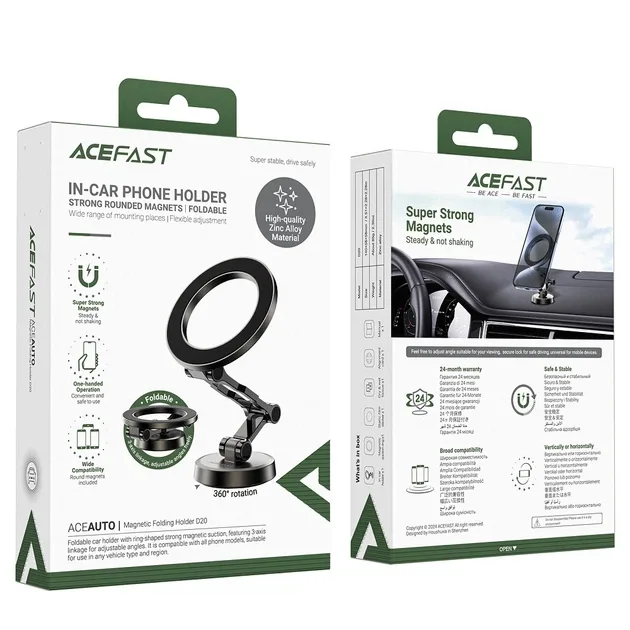 Автомобільний тримач Acefast D20 Magnetic Folding Series — фото 3
