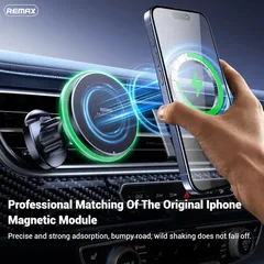Автотримач з бездротовою зарядкою Remax 15W RM-C01 Series — фото 3