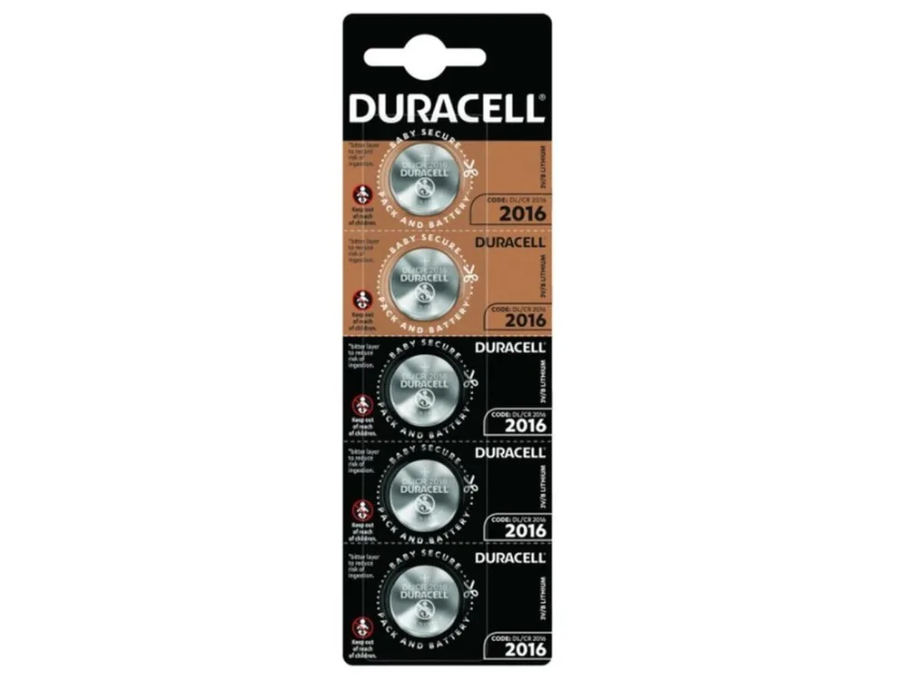 Батарейка Duracell CR2016 (5шт) — фото 1