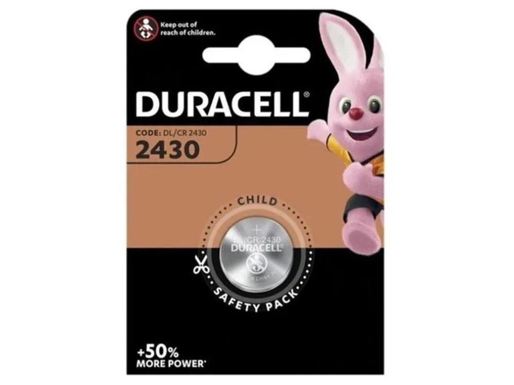 Батарейка Duracell CR2430 3V літієва (1шт)