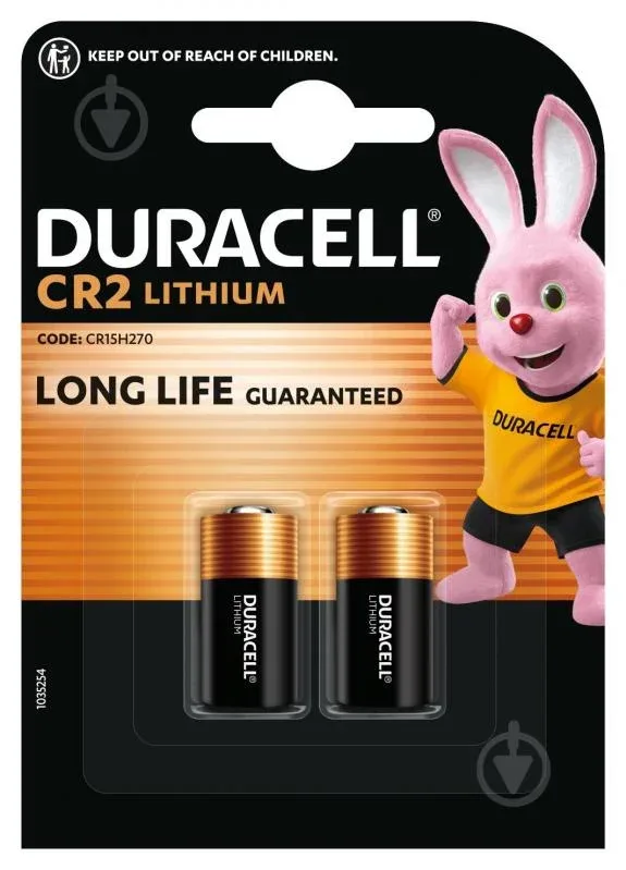 Батарейка Duracell CR2 (2шт) — фото 2