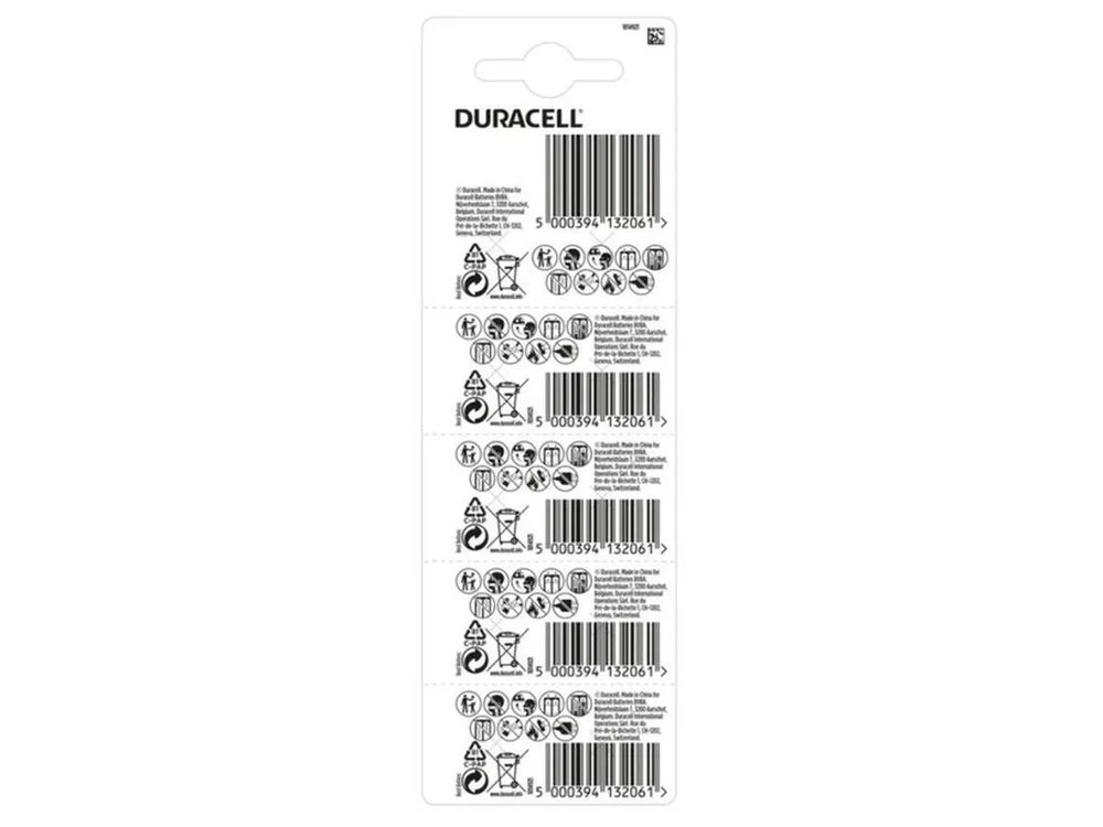 Батарейка Duracell LR44/A76 (10шт) — фото 3