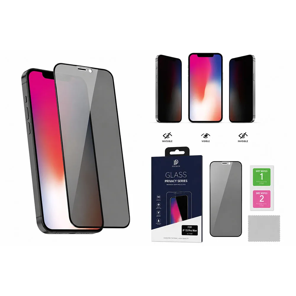 Захисне скло Dux Ducis для iPhone 15 Pro Max Privacy Series — фото 3