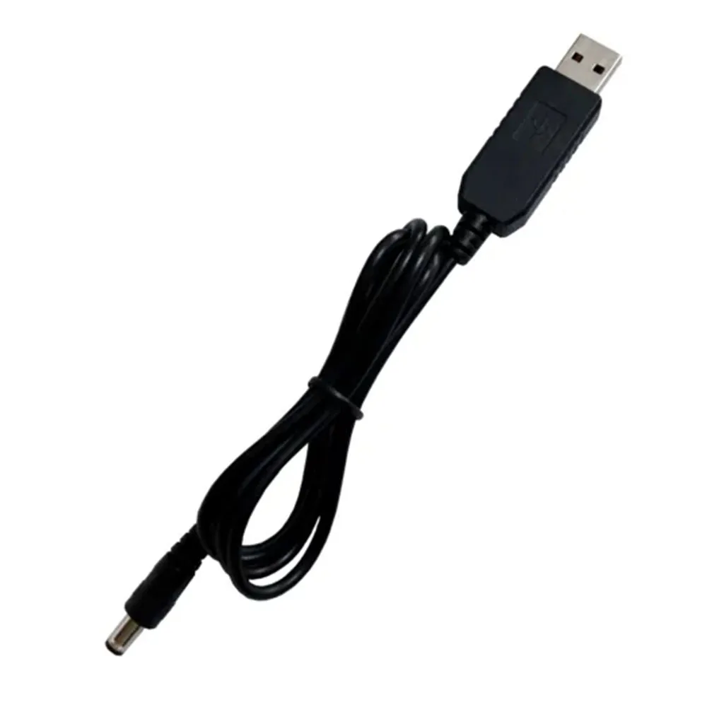 Кабель живлення для Wi-Fi роутера USB - DC 5.5 x 2.1 12V 1m (Black) — фото 3