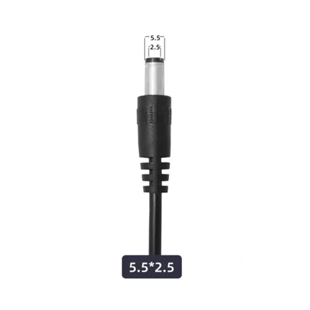 Кабель живлення для Wi-Fi роутера USB - DC 5.5 x 2.1 12V 1m (Black) — фото 2