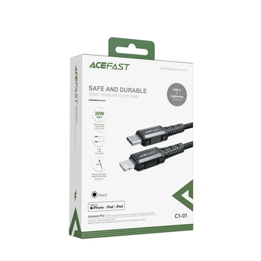Кабель Acefast C1-01 MFI USB-C to Lightning — фото 3