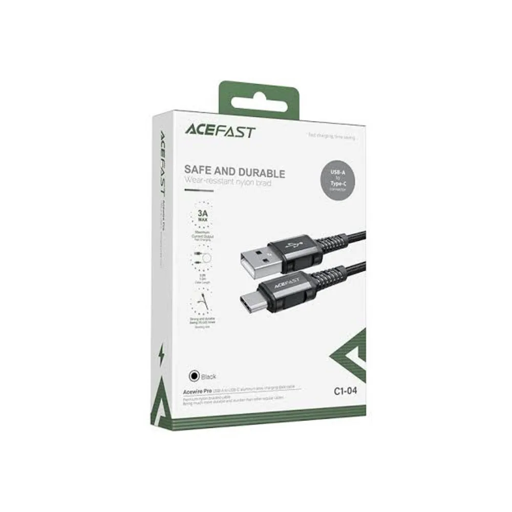 Кабель Acefast C1-04 Aluminium Alloy USB-A to USB-С — фото 2