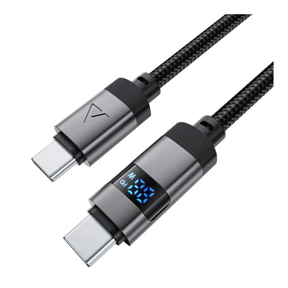 Кабель Acefast C15-03 Digital Display Braided USB-C to USB-C — фото 2