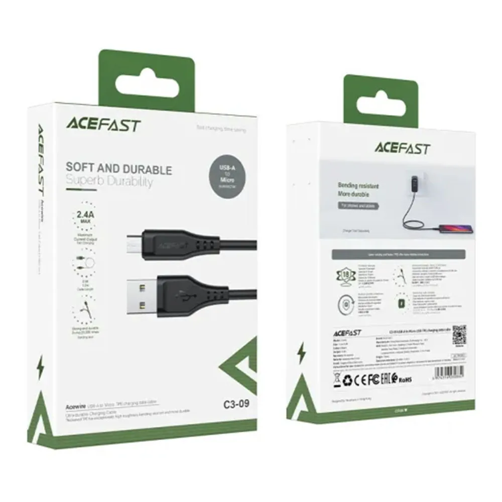 Кабель Acefast C3-09 USB-A to Micro USB — фото 4