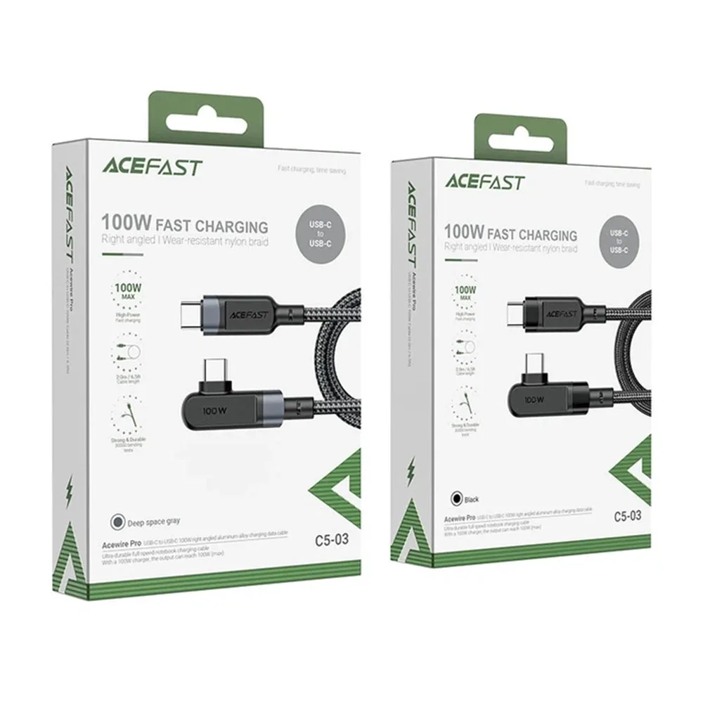 Кабель Acefast C5-03 USB-C to USB-C 100w 2m — фото 3