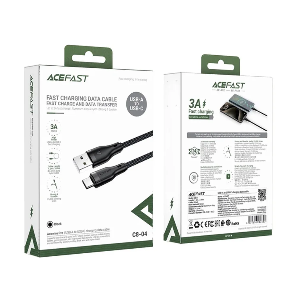 Кабель Acefast C8-04 USB-A to USB-C — фото 3