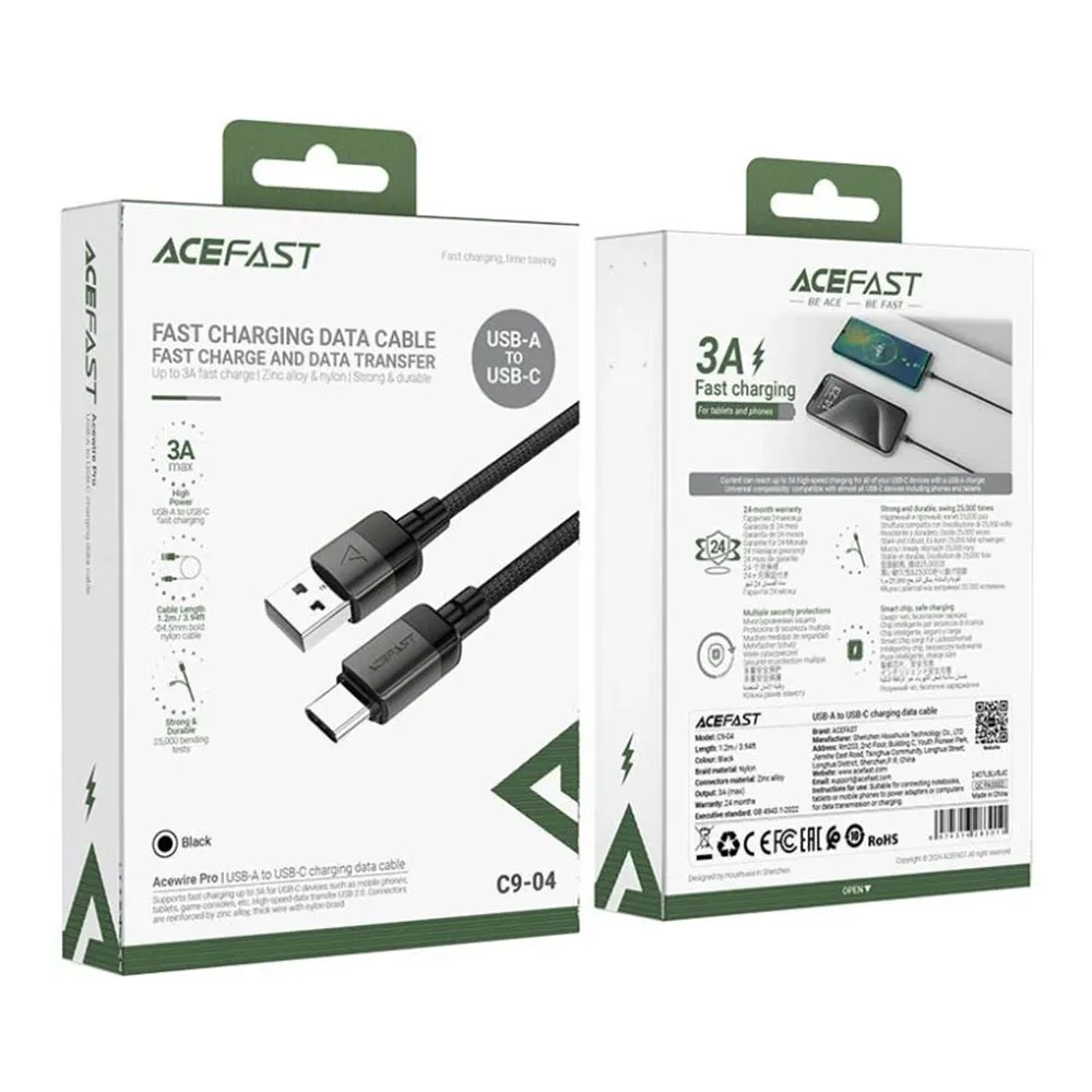 Кабель Acefast C9-04 USB-A to USB-C — фото 3