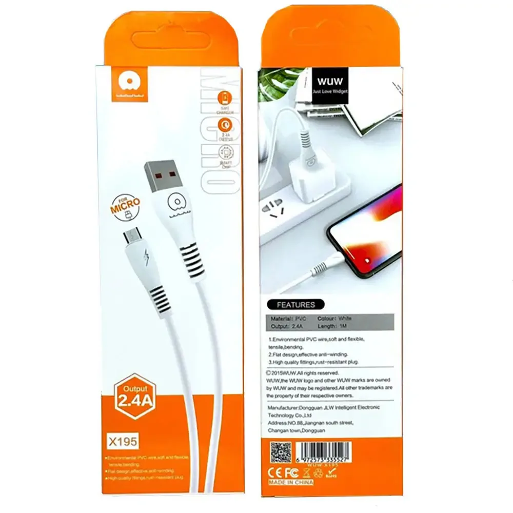Кабель WUW X195 USB to Lightning — фото 3