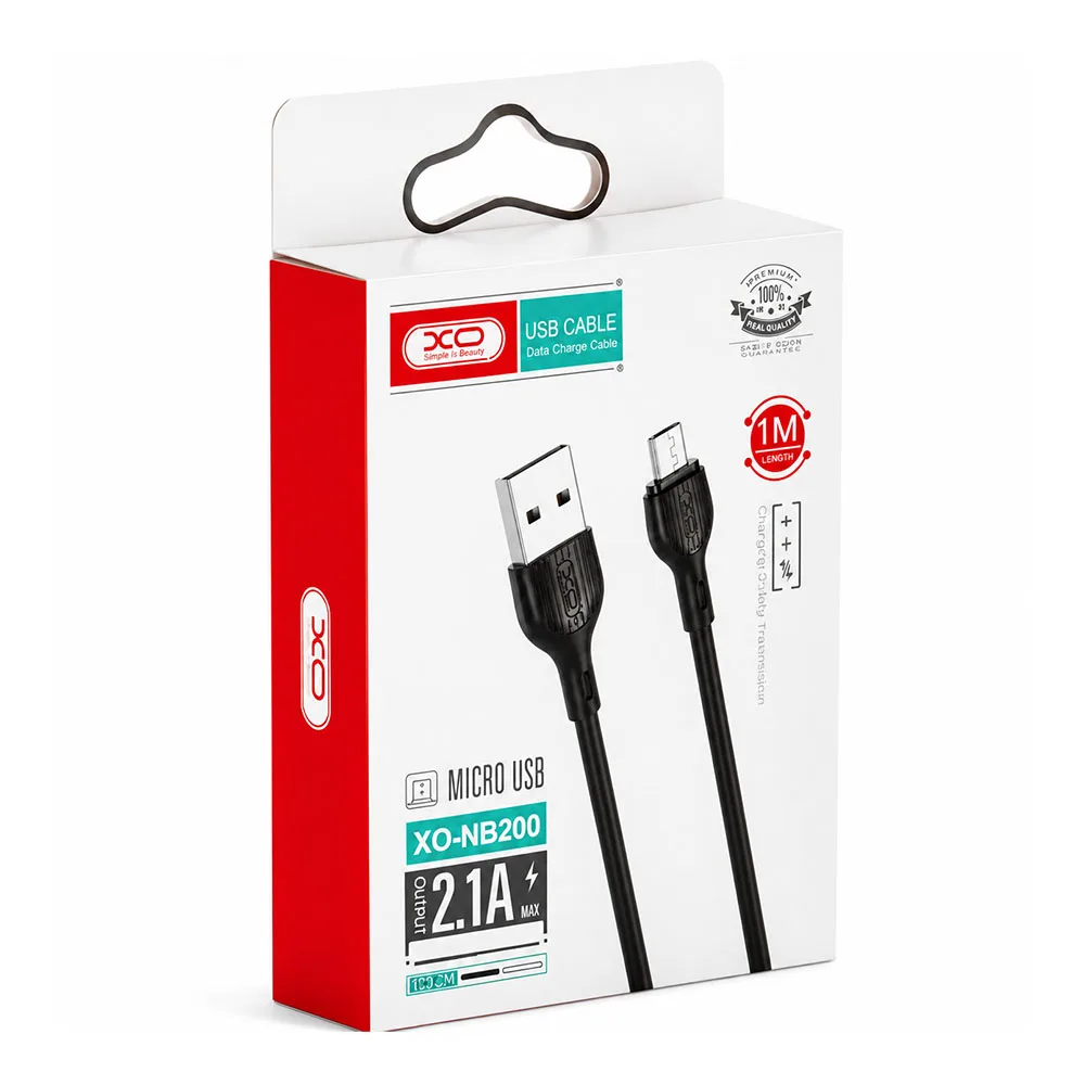 Кабель XO [NB200] USB to Micro USB Rock Series — фото 3