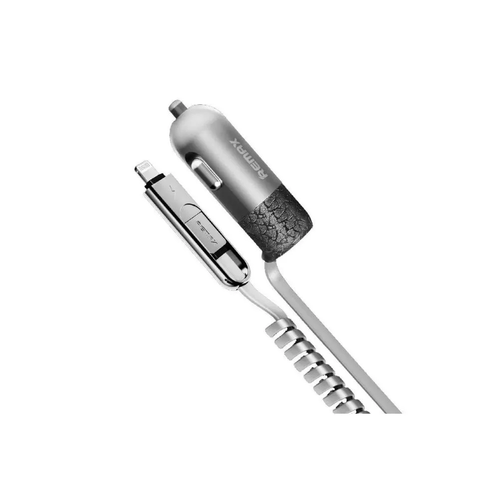 Комплект прикурювач Remax Finchy [Lightning + Micro USB] + USB 3.4a