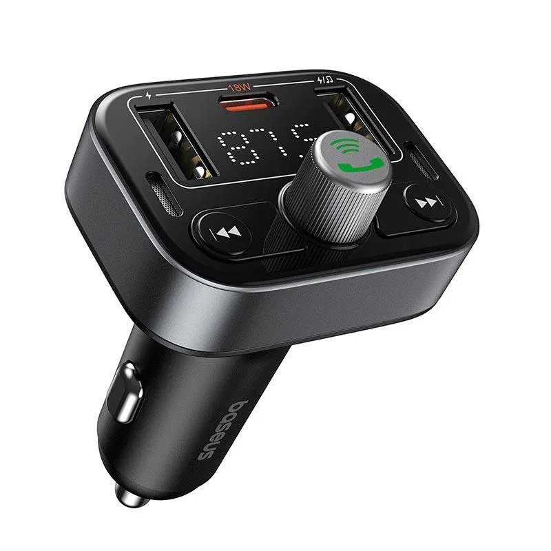 Прикурювач Baseus 2xUSB FM Launcher Locomotive Series 3.4а — фото 3