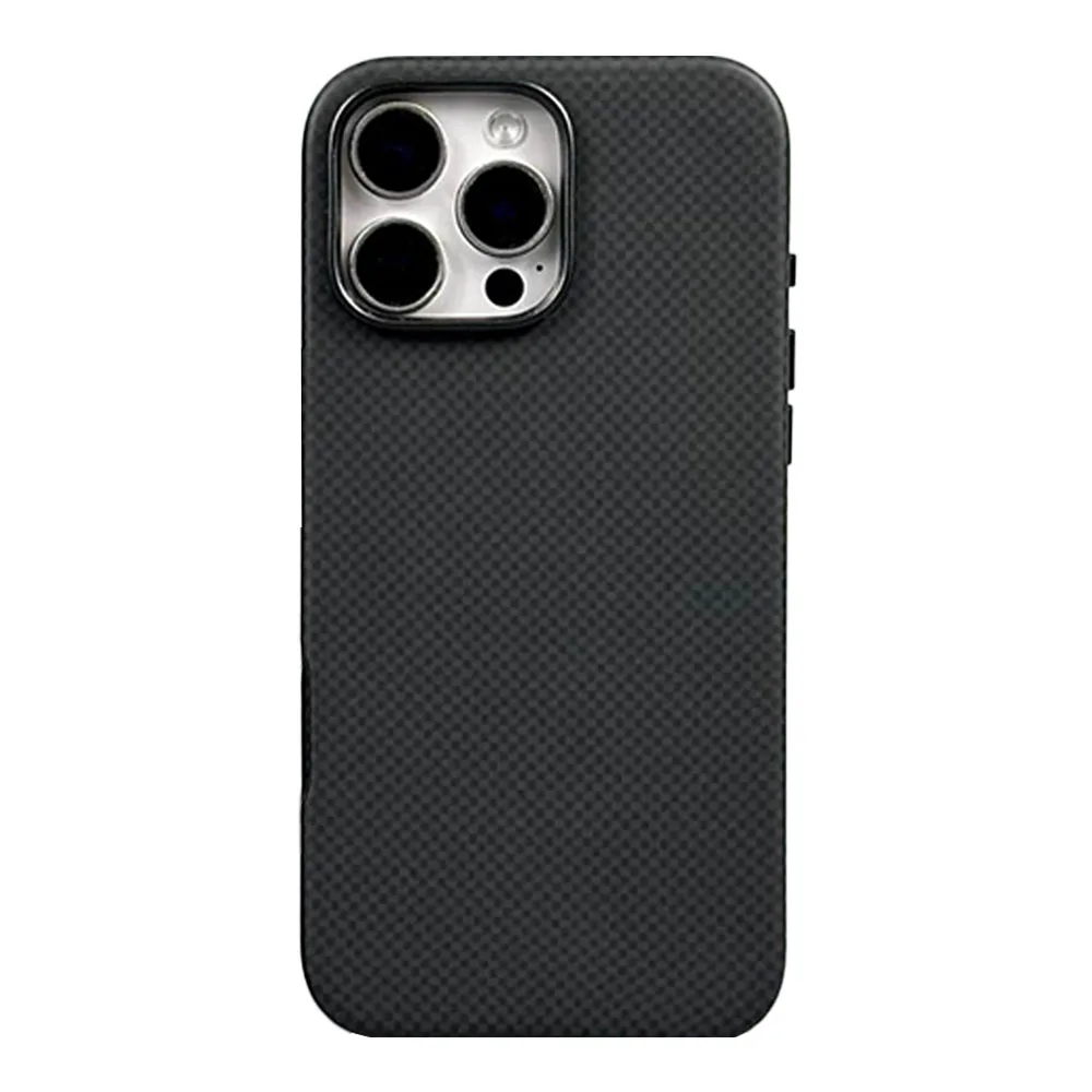 Чохол Carbon Fiber Case Magnetic IPhone 16 Pro — фото 1