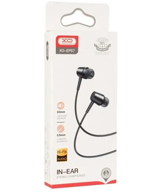 Навушники XO [EP57] Crown In-Ear Headphones 3.5mm — фото 3