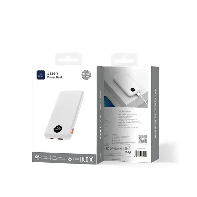 Power Bank Wiwu 22.5W 3xUSB-C PN03 Essen 10000mAh — фото 3