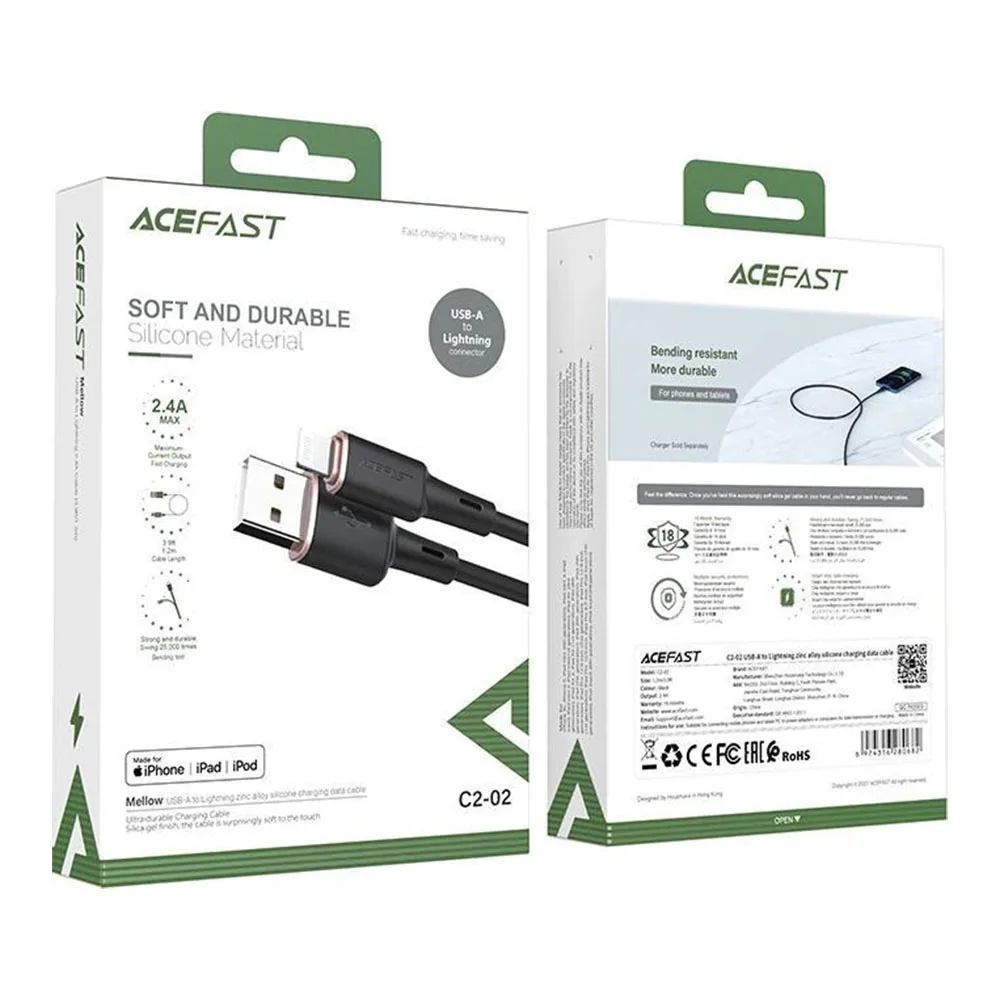 Кабель ACEFAST C2-02 USB-A to Lightning — фото 4
