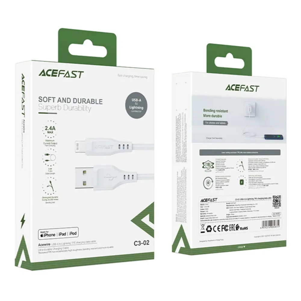 Кабель ACEFAST C3-02 USB-A to Lightning — фото 6