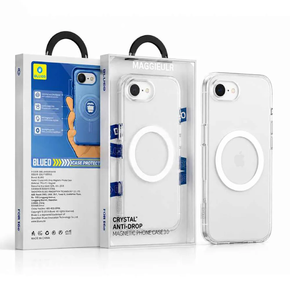 Чохол Blueo для iPhone 16e/17e BL039 Crystal+ Anti-Drop with Magnetic — фото 3