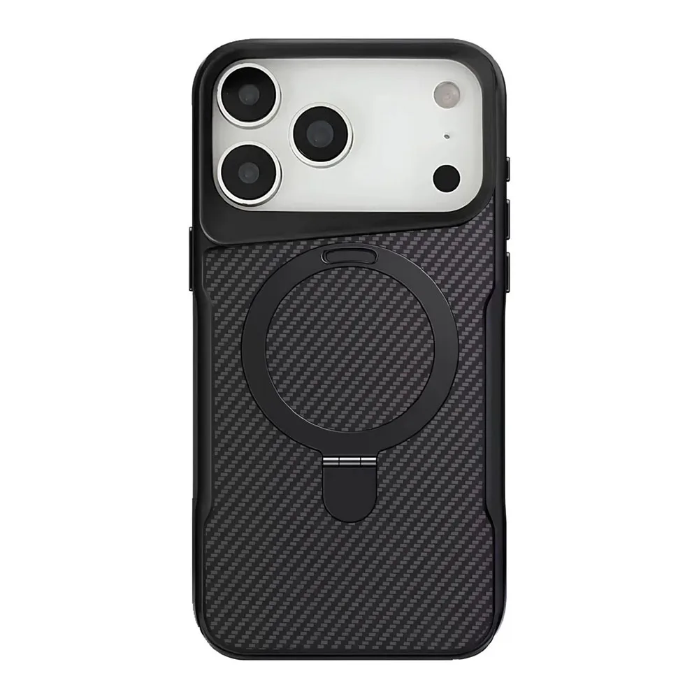 Чохол Metal Buttons with MagSafe Carbon Ring для iPhone 17 Pro — фото 1