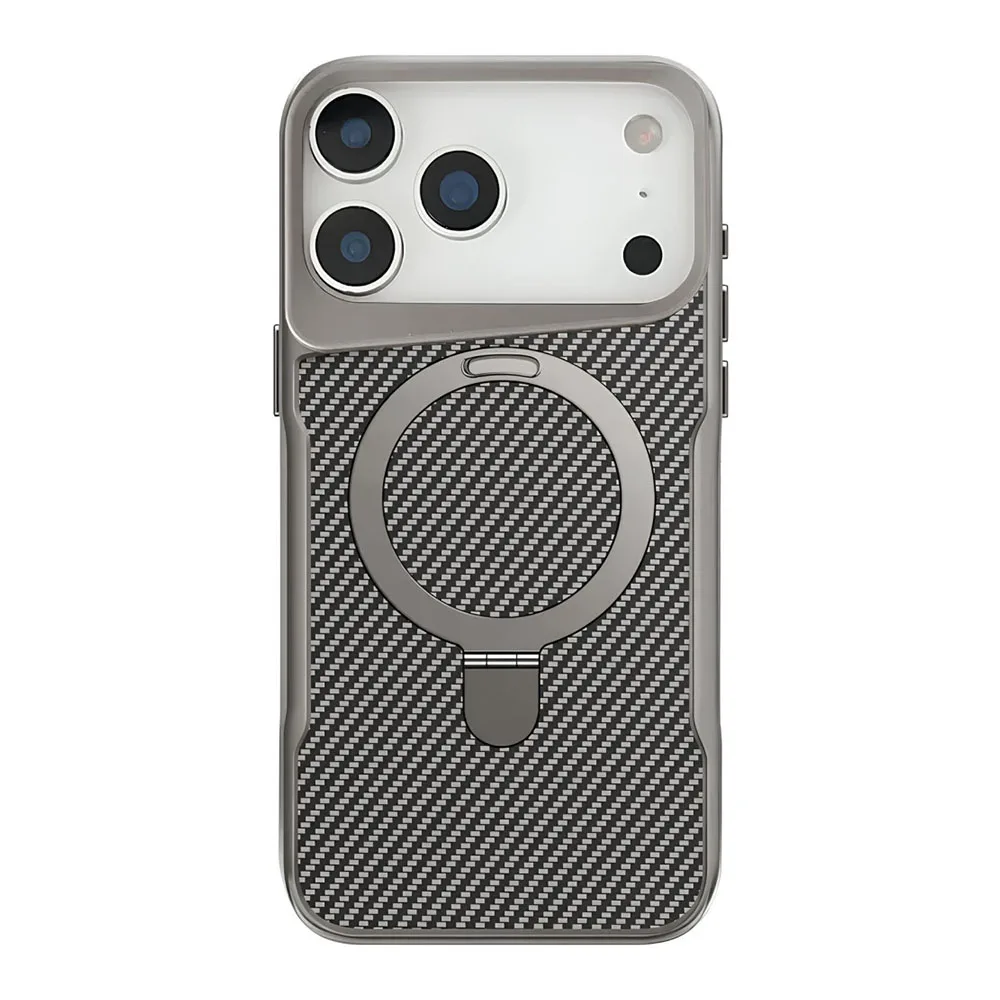 Чохол Metal Buttons with MagSafe Carbon Ring для iPhone 17 Pro — фото 2