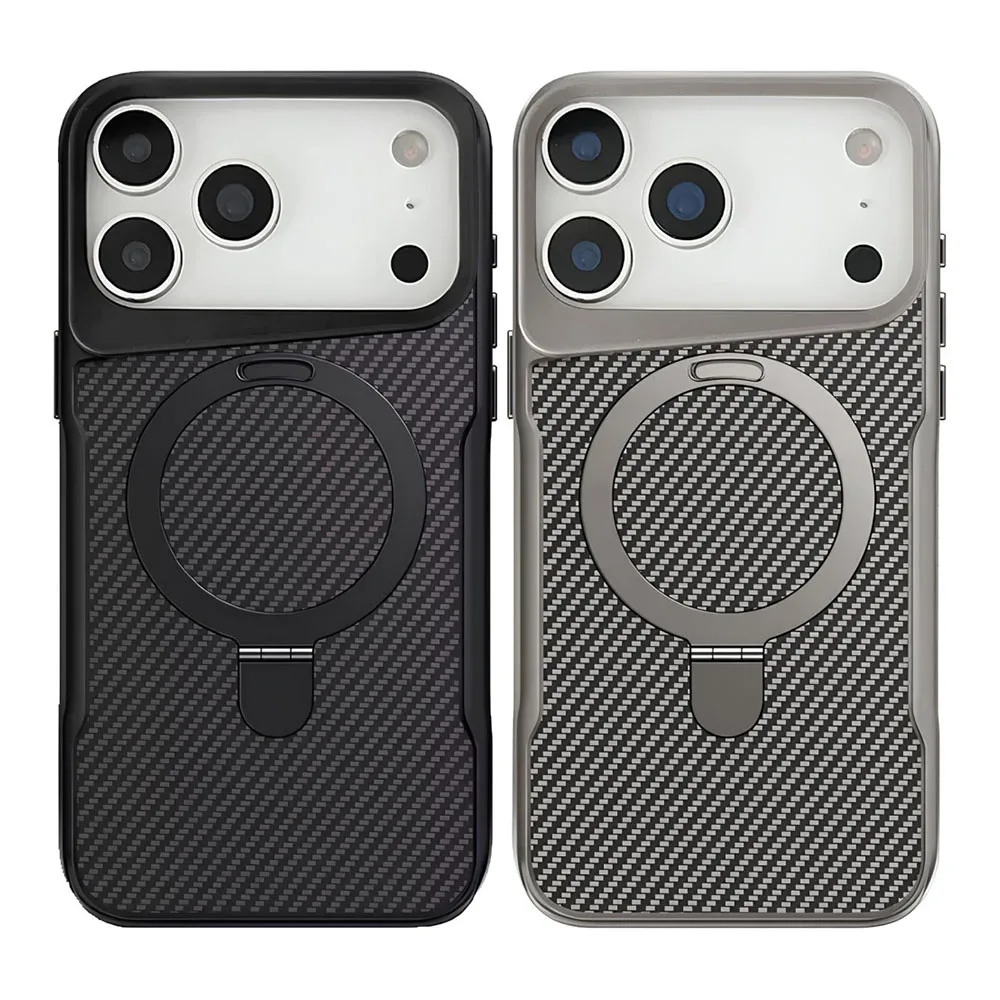 Чохол Metal Buttons with MagSafe Carbon Ring для iPhone 17 Pro — фото 4